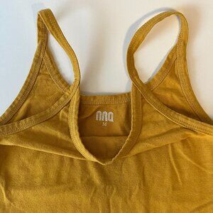 Shop ARQ Crop Tank Mustard Ochre Yellow M